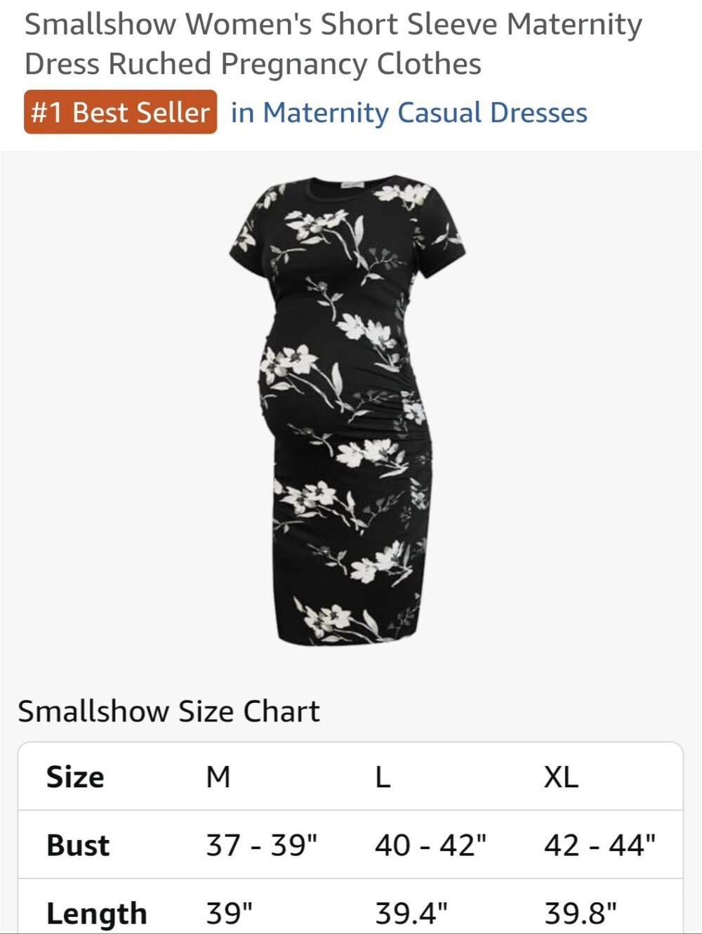Smallshow Stretchy Maternity Dress